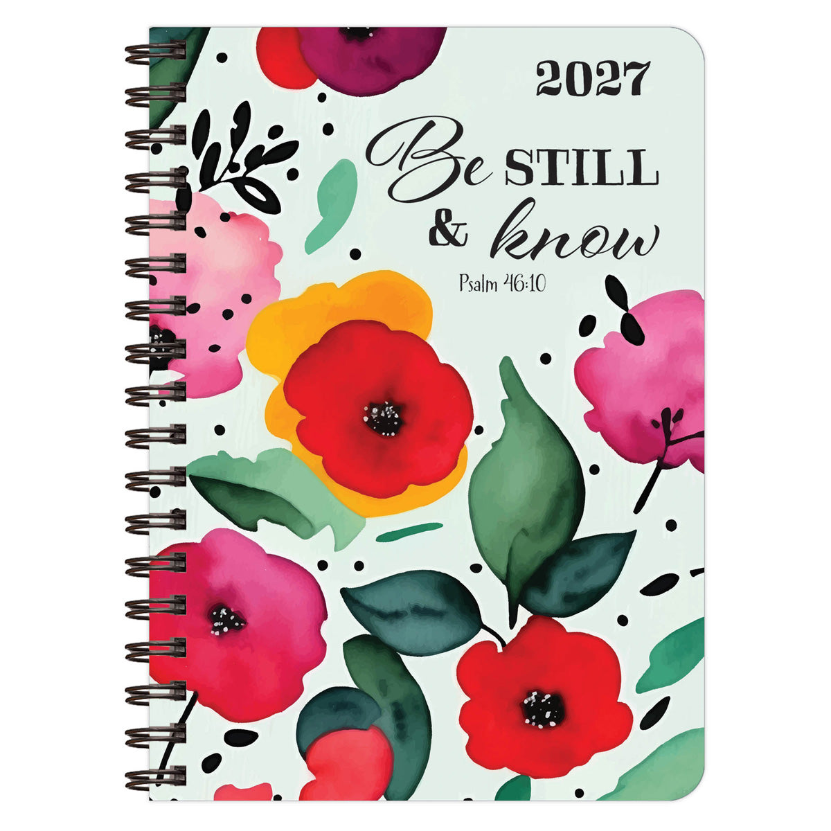 2027 Diary - Daily Planner - Be Still and Know - Wirebound