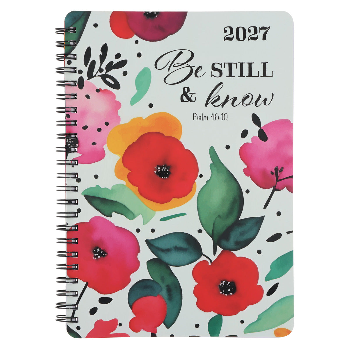 2027 Diary - Daily Planner - Be Still and Know - Wirebound