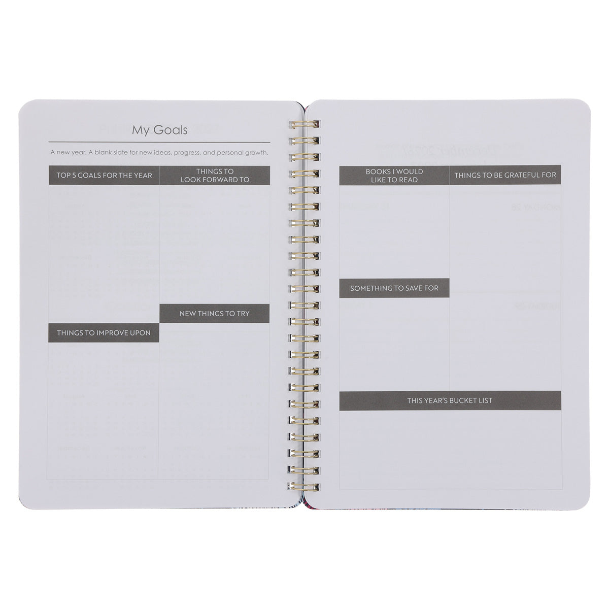 2027 Diary - Daily Planner - His Mercies Are New Every Morning - Wirebound
