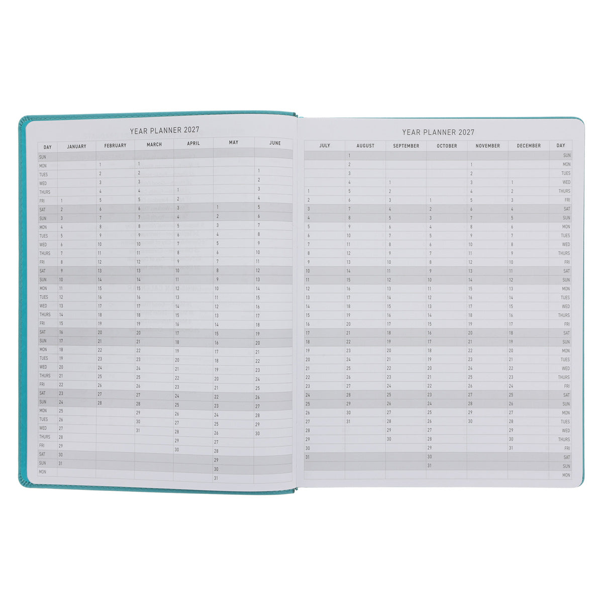 2027 A4 Executive Diary - Daily Planner - Be Still and Know - Faux Leather