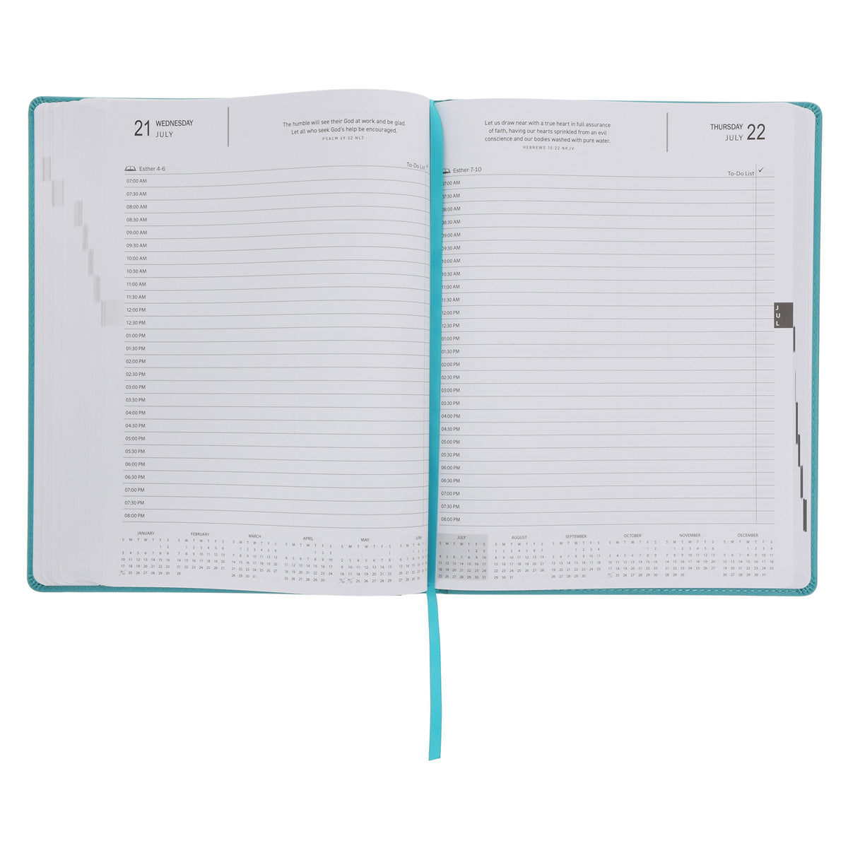 2027 A4 Executive Diary - Daily Planner - Be Still and Know - Faux Leather