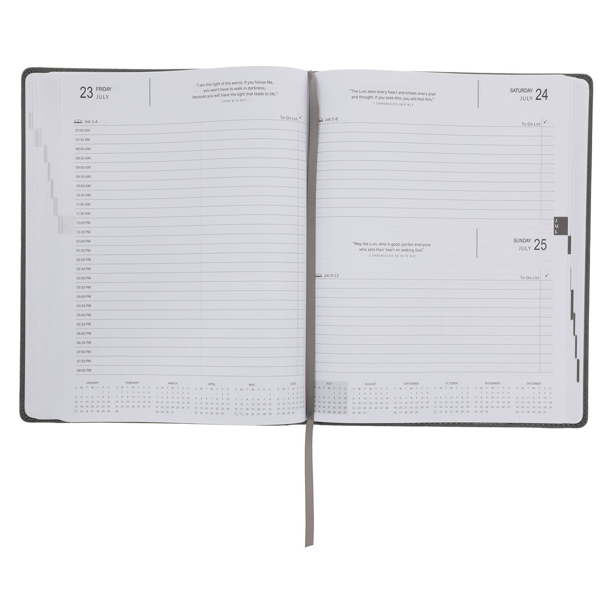 2027 A4 Executive Diary - Daily Planner - Take Heart - Faux Leather