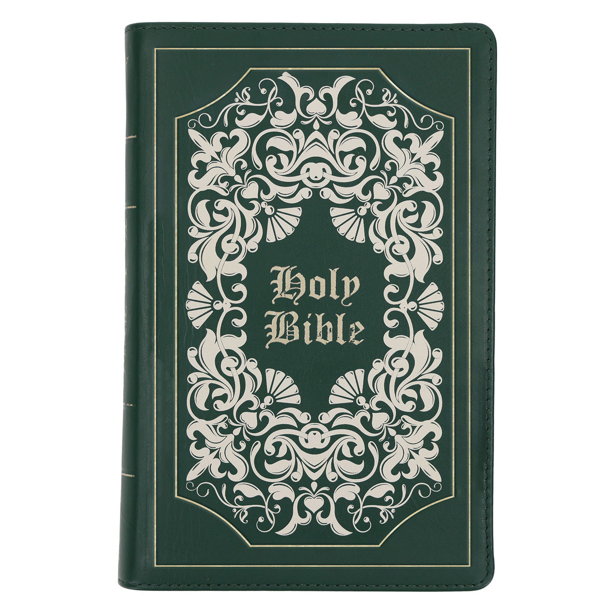 KJV Dark Green Genuine Leather Deluxe Gift Bible