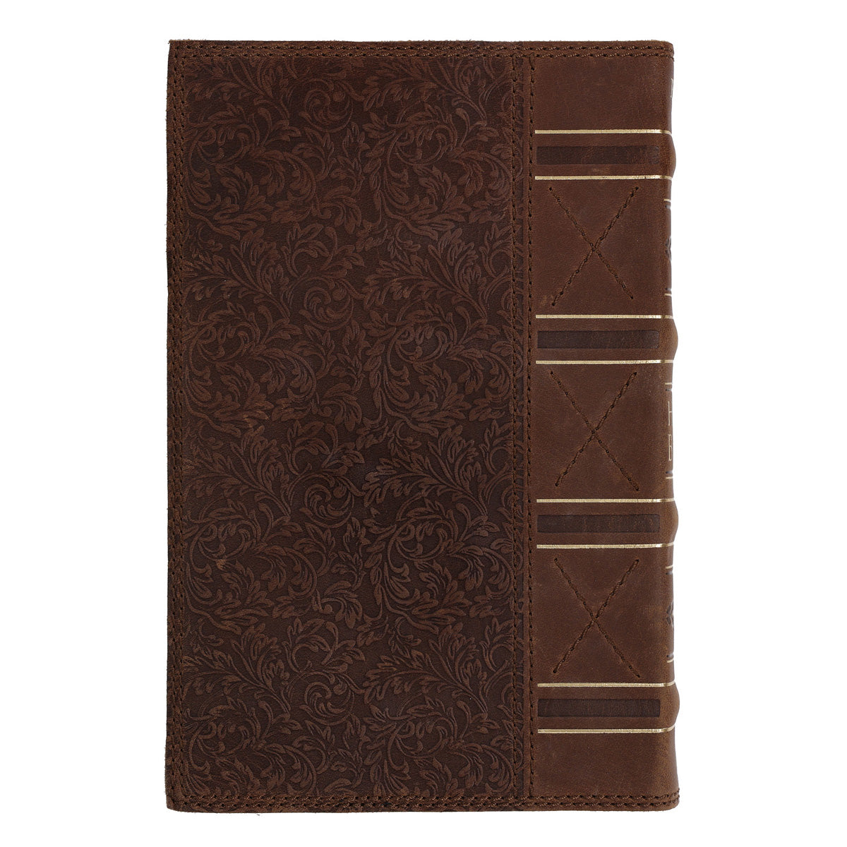 KJV Brown Vintage Genuine Leather Deluxe Gift Bible