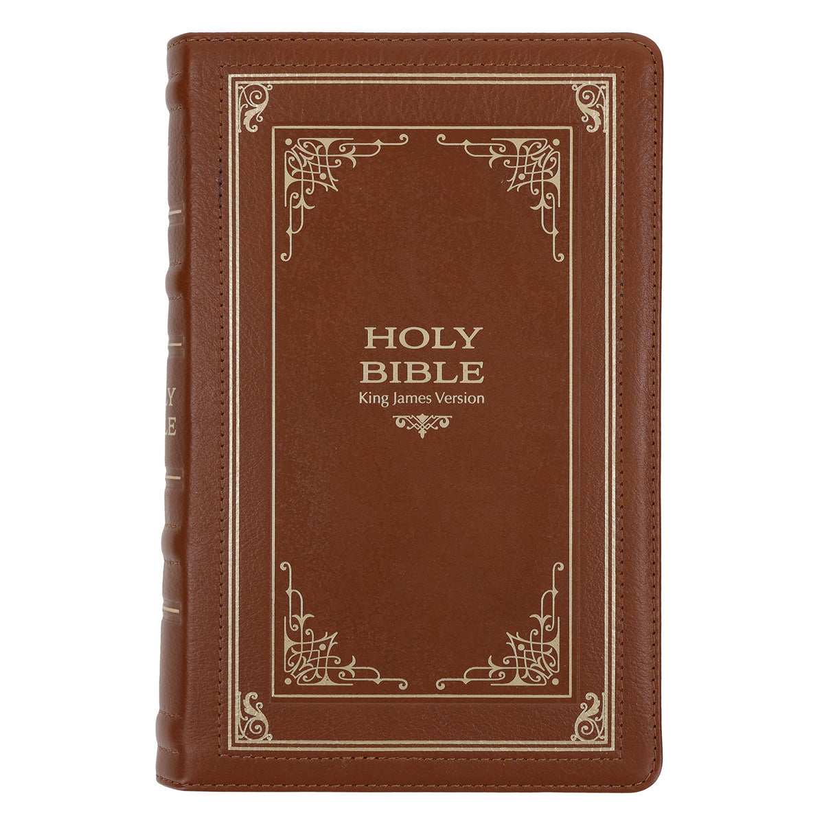 KJV Brown Frame Genuine Leather Bible Giant Print