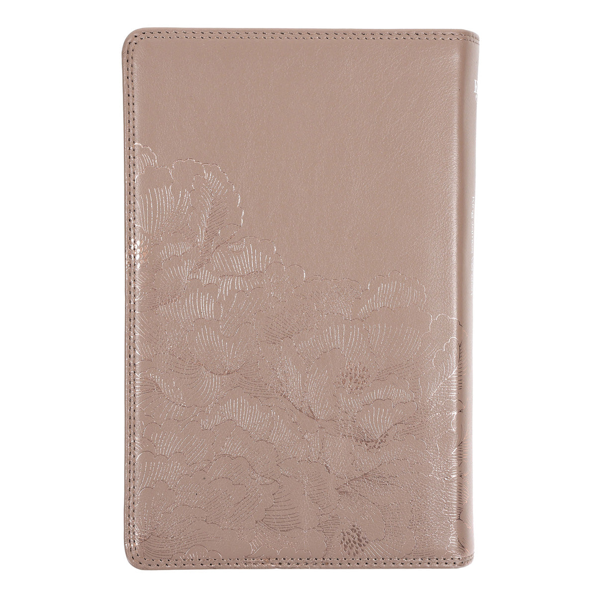 KJV Pink Peonies Genuine Leather Bible Giant Print