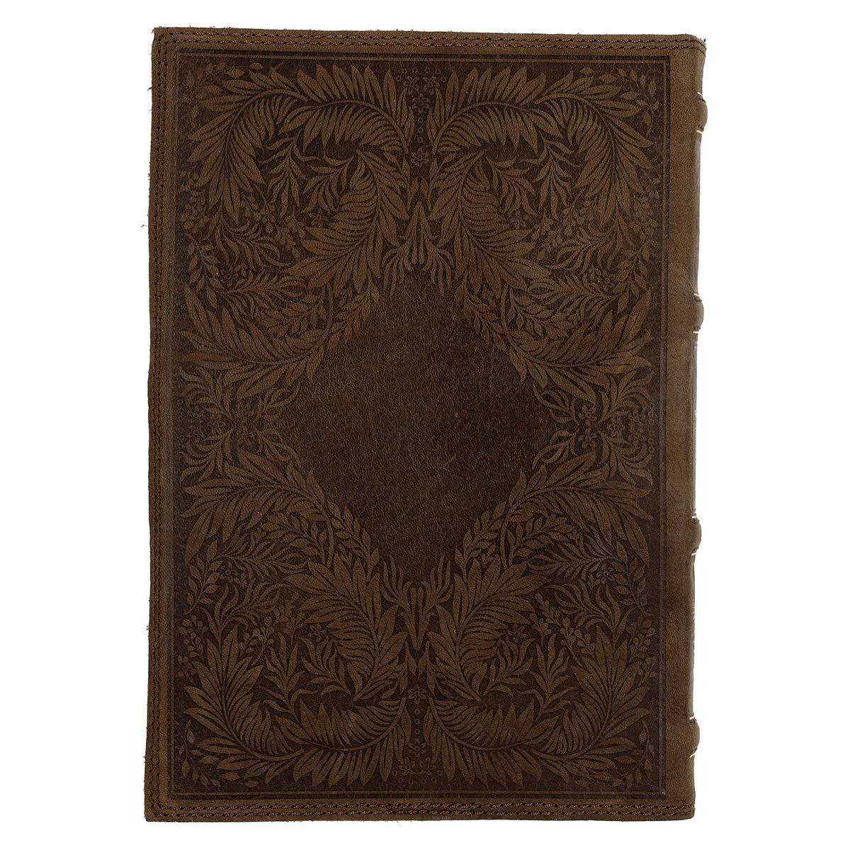 KJV Tan Vintage Design Genuine Leather Thinline Bible Large Print