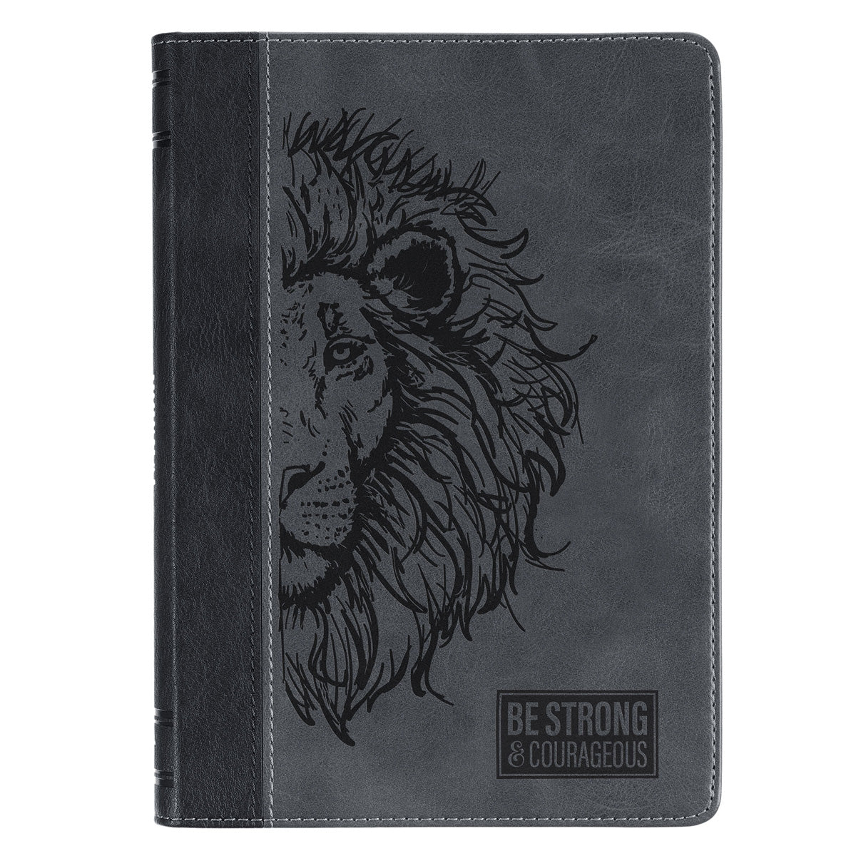 Be Strong and Courageous Hardcover Faux Leather Journal