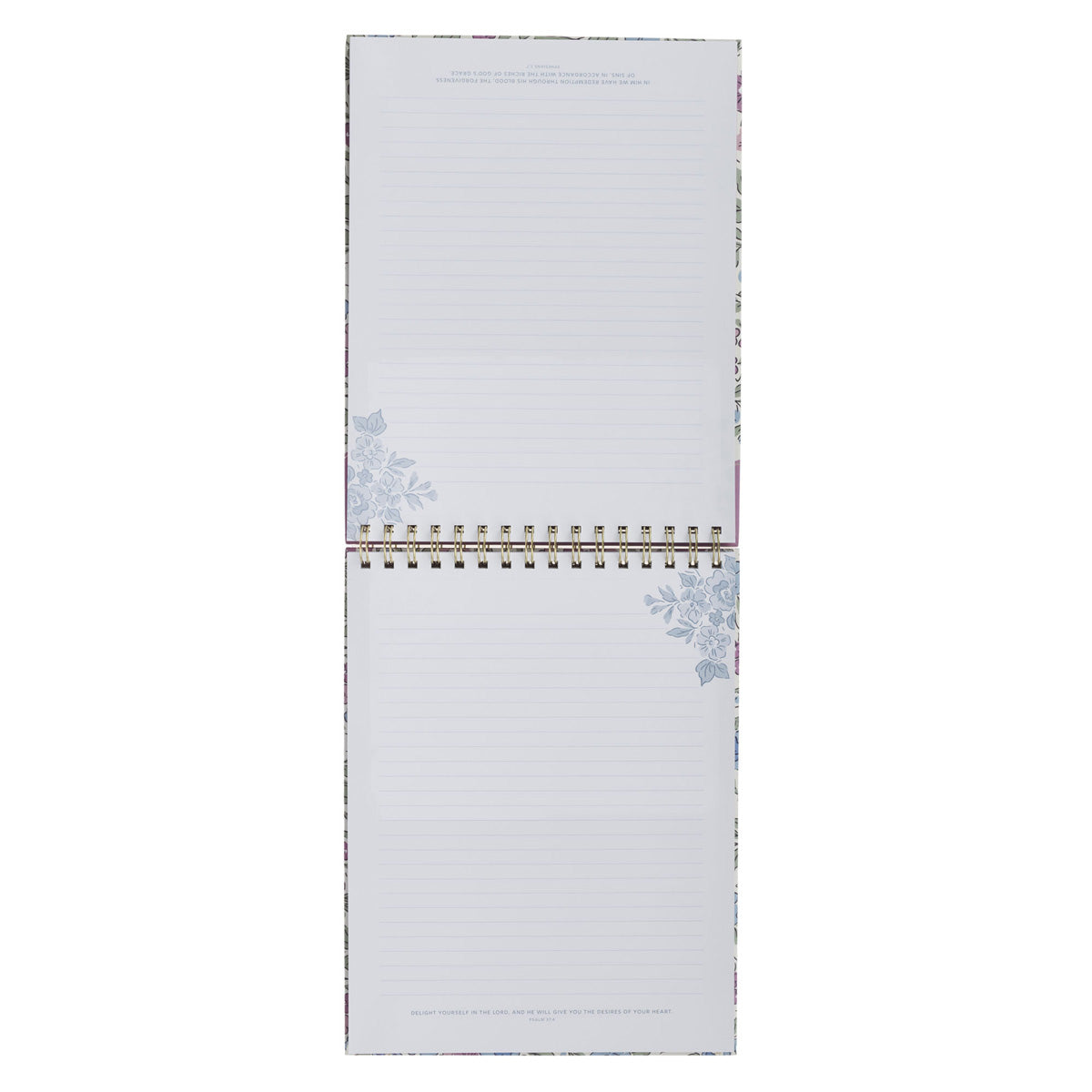 Be Still and Know That I Am God A4 Floral Wirebound Notepad