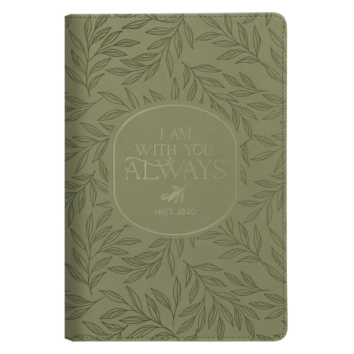 I Am with You Always Faux Leather Journal