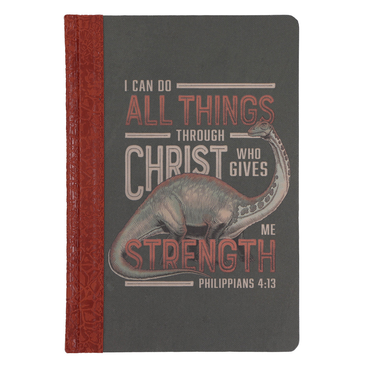 I Can Do All Things Through Christ Hardcover Faux Leather Journal