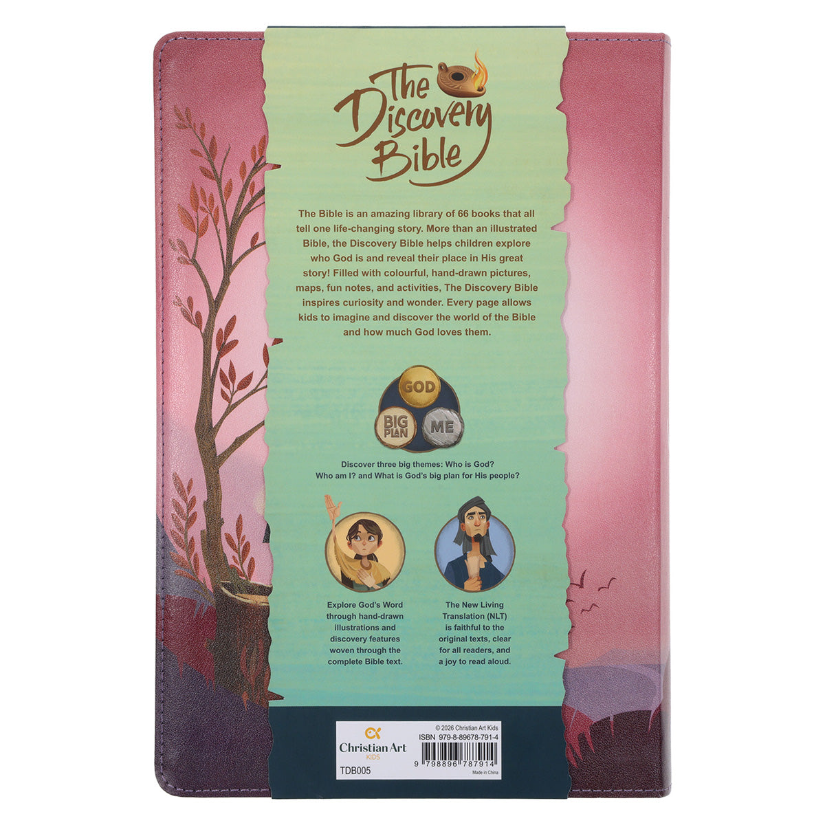 NLT Pink Faux Leather The Discovery Bible with Indexing Tabs