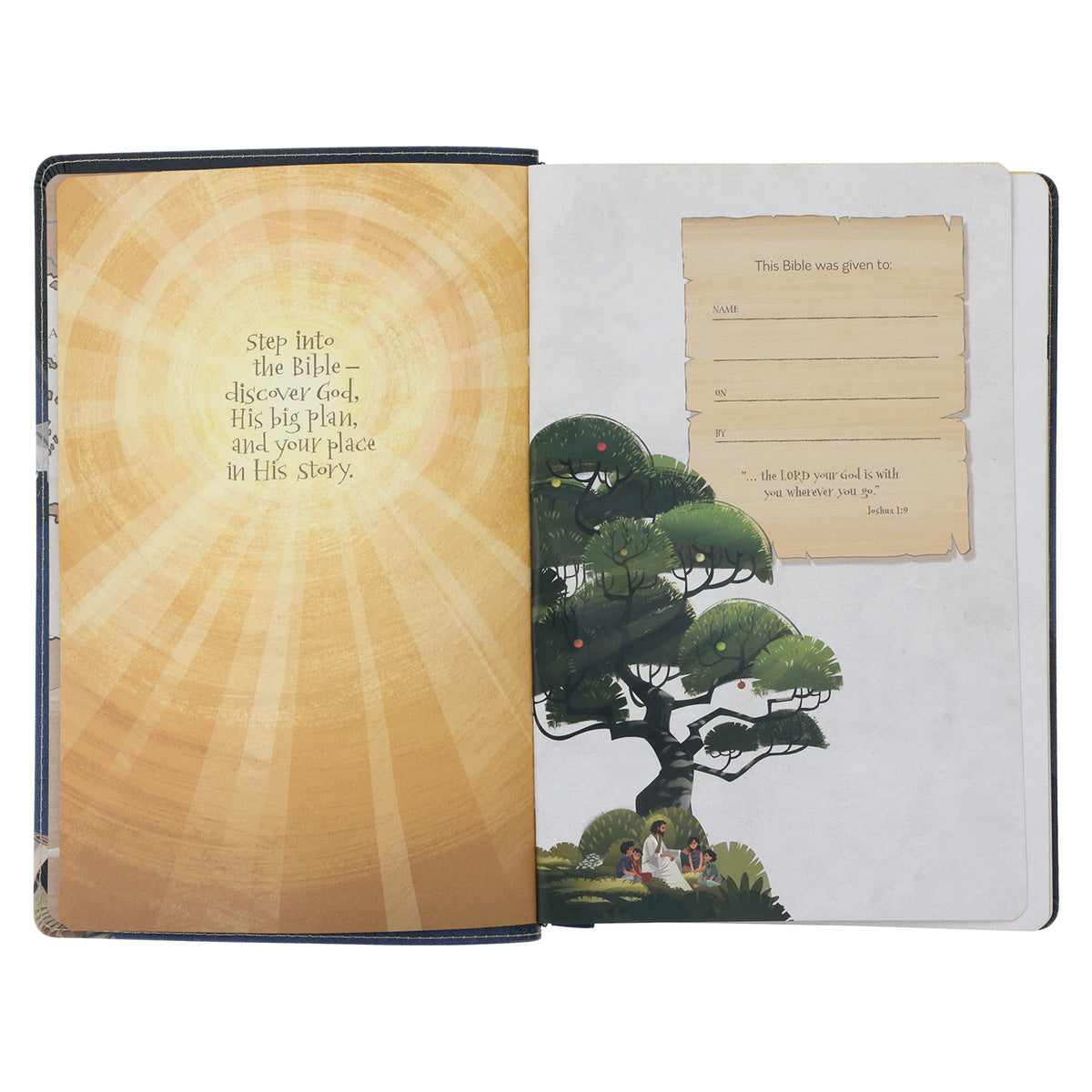 NLT Blue Faux Leather The Discovery Bible with Indexing Tabs