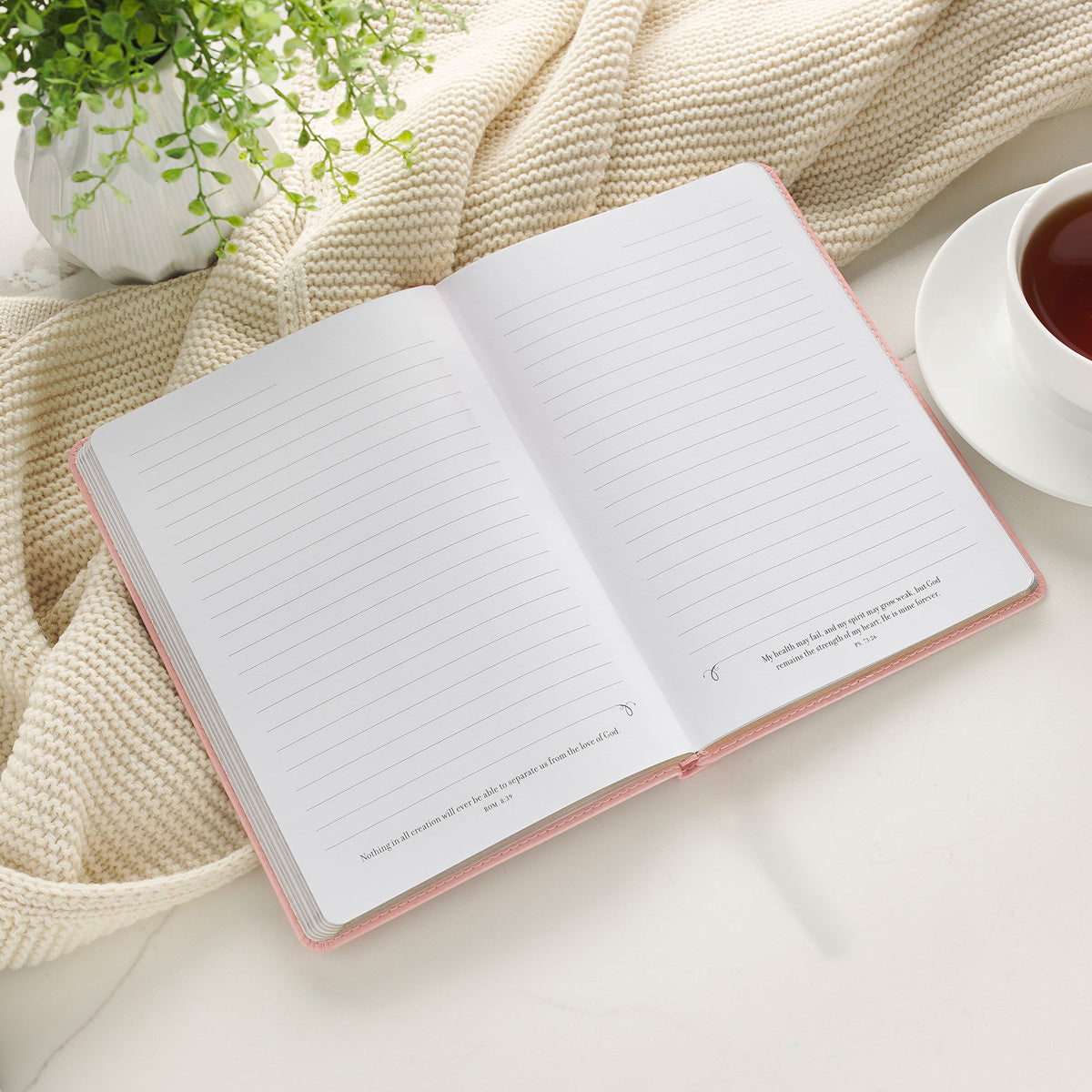 Amazing Grace Pink Faux Leather Journal