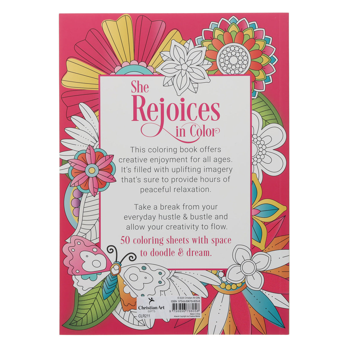 She Rejoices in Color Coloring Book (Paperback)