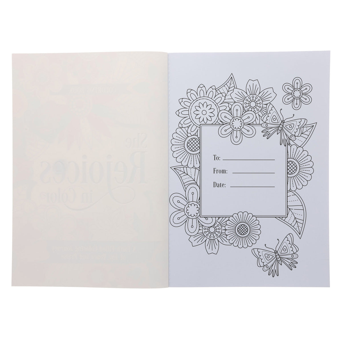 She Rejoices in Color Coloring Book (Paperback)