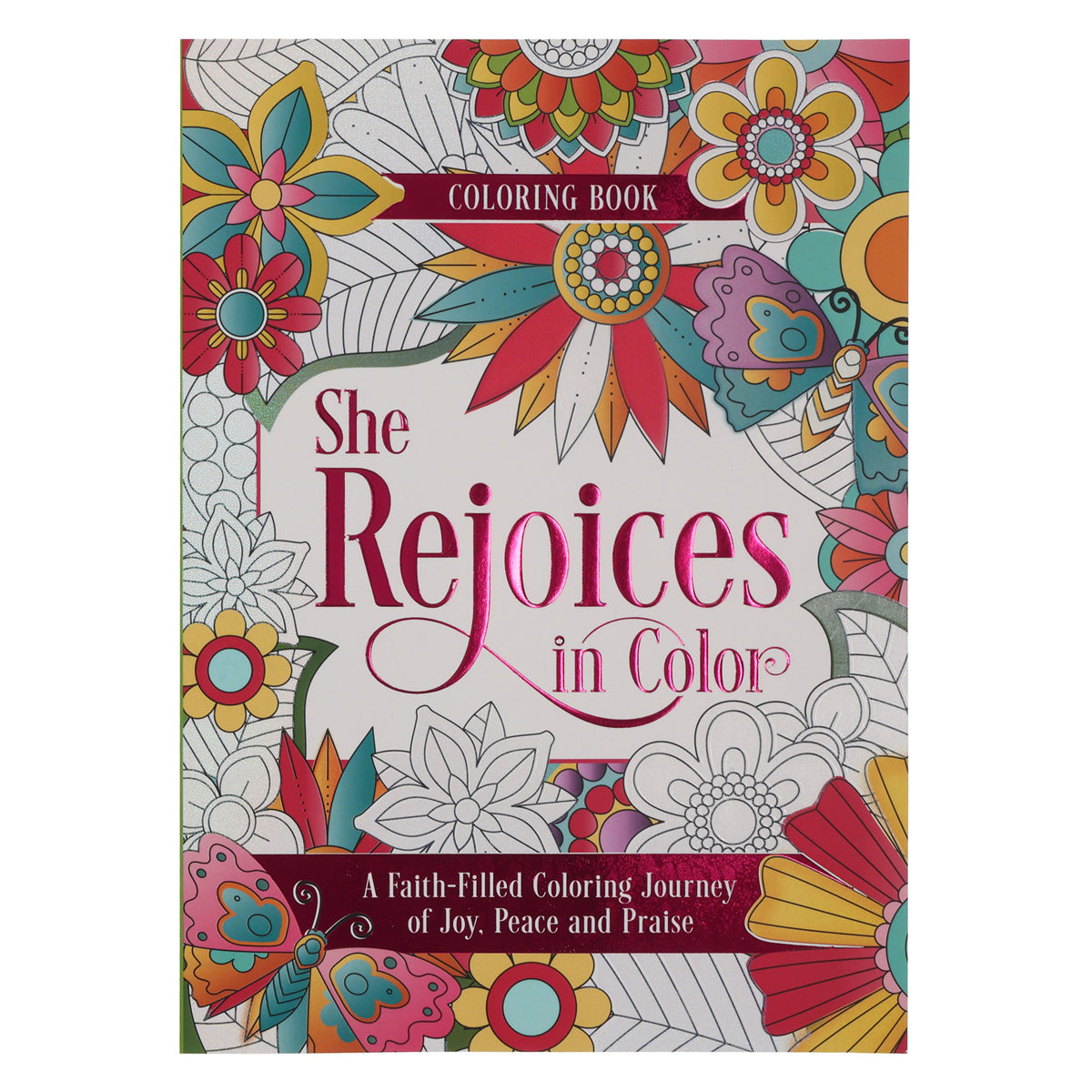 She Rejoices in Color Coloring Book (Paperback)