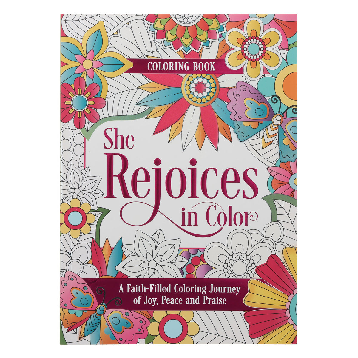 She Rejoices in Color Coloring Book (Paperback)