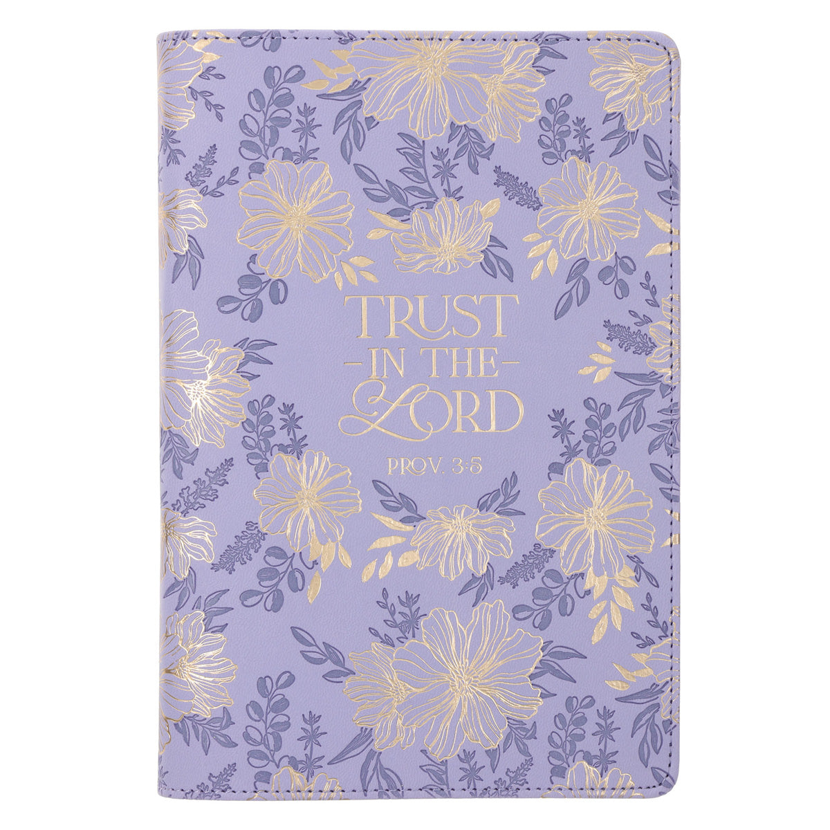 Trust in the Lord Purple Faux Leather Chunky Journal