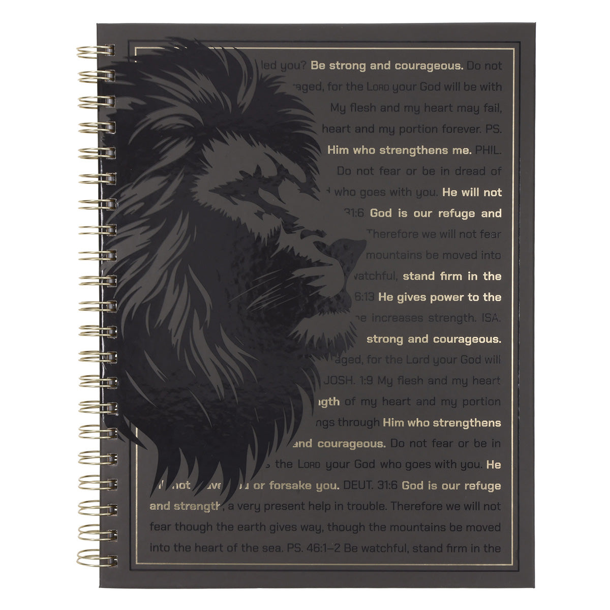 Lion Black Hardcover A4 Wirebound Journal