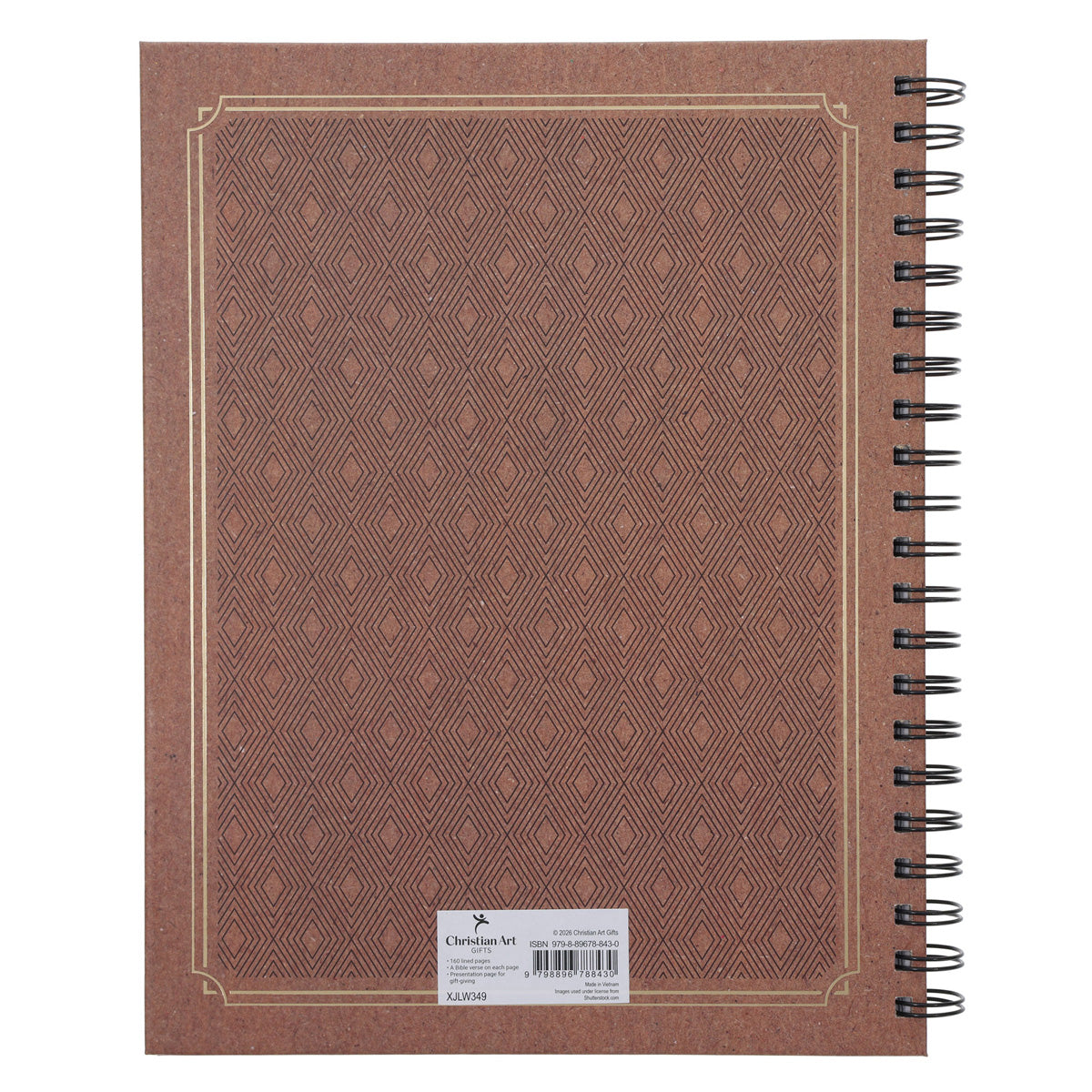 I Know the Plans Tan Hardcover A4 Wirebound Journal