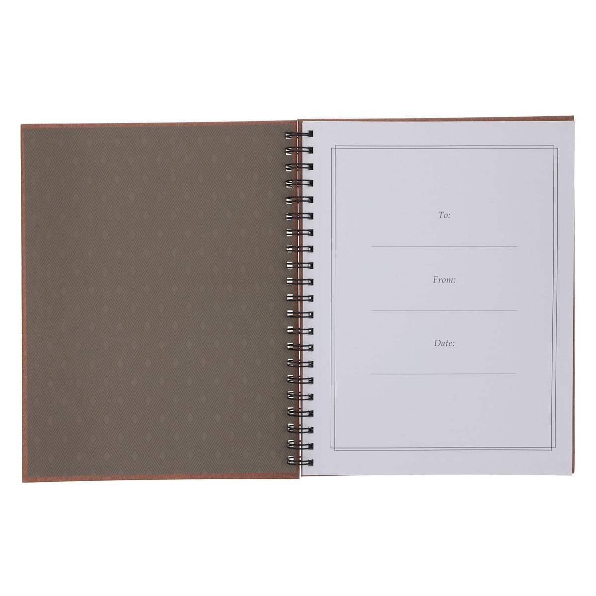 I Know the Plans Tan Hardcover A4 Wirebound Journal