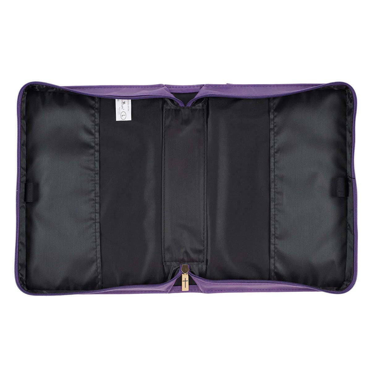 She Is Clothed Purple Faux Leather Bible Bag - Proverbs 31:25