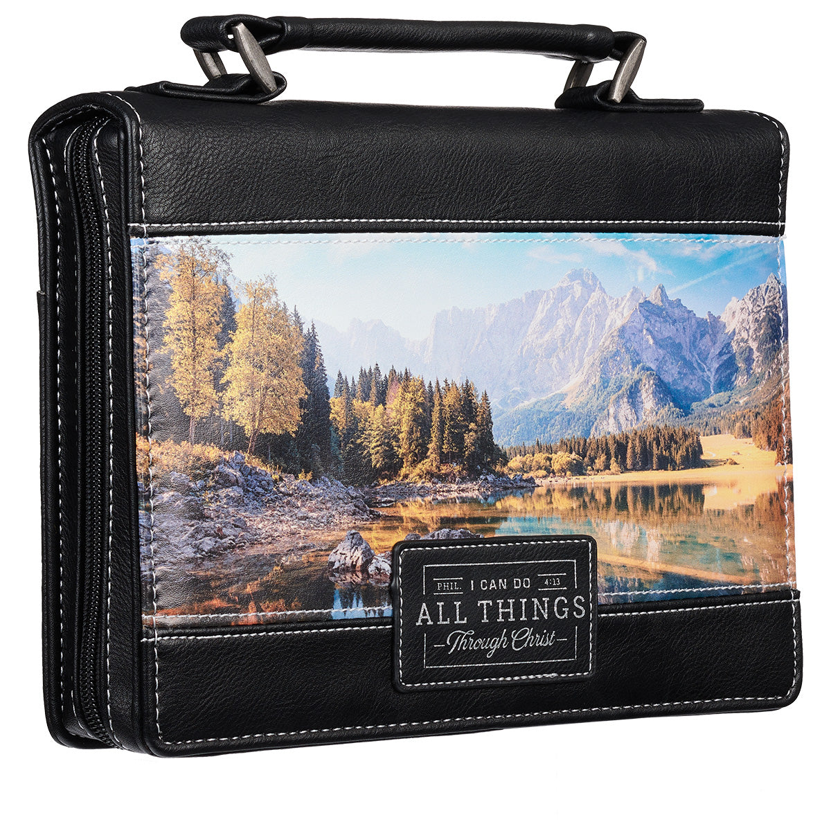 All Things Scenic Phil 4:13 (Faux Leather Bible Bag)