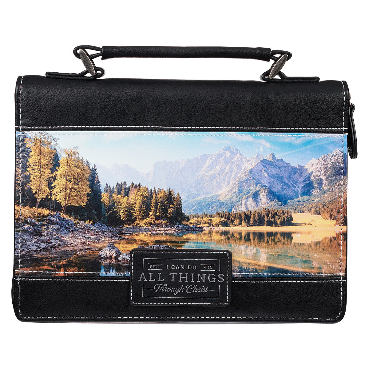 All Things Scenic Phil 4:13 (Faux Leather Bible Bag)