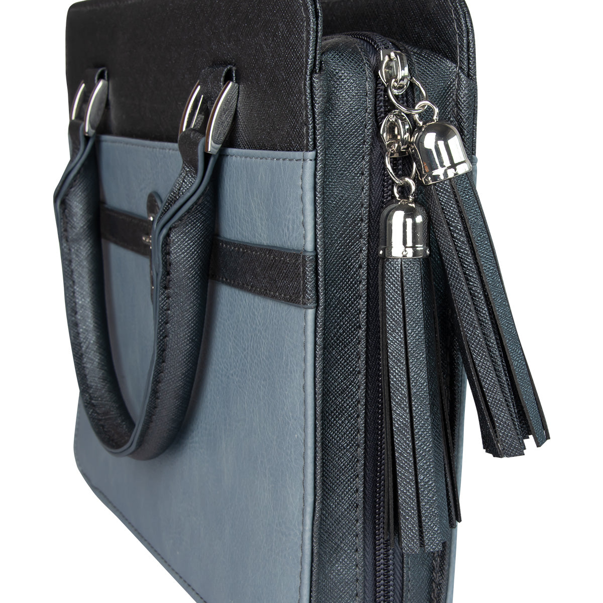 Cross Grey (Faux Leather Fashion Bible Bag)