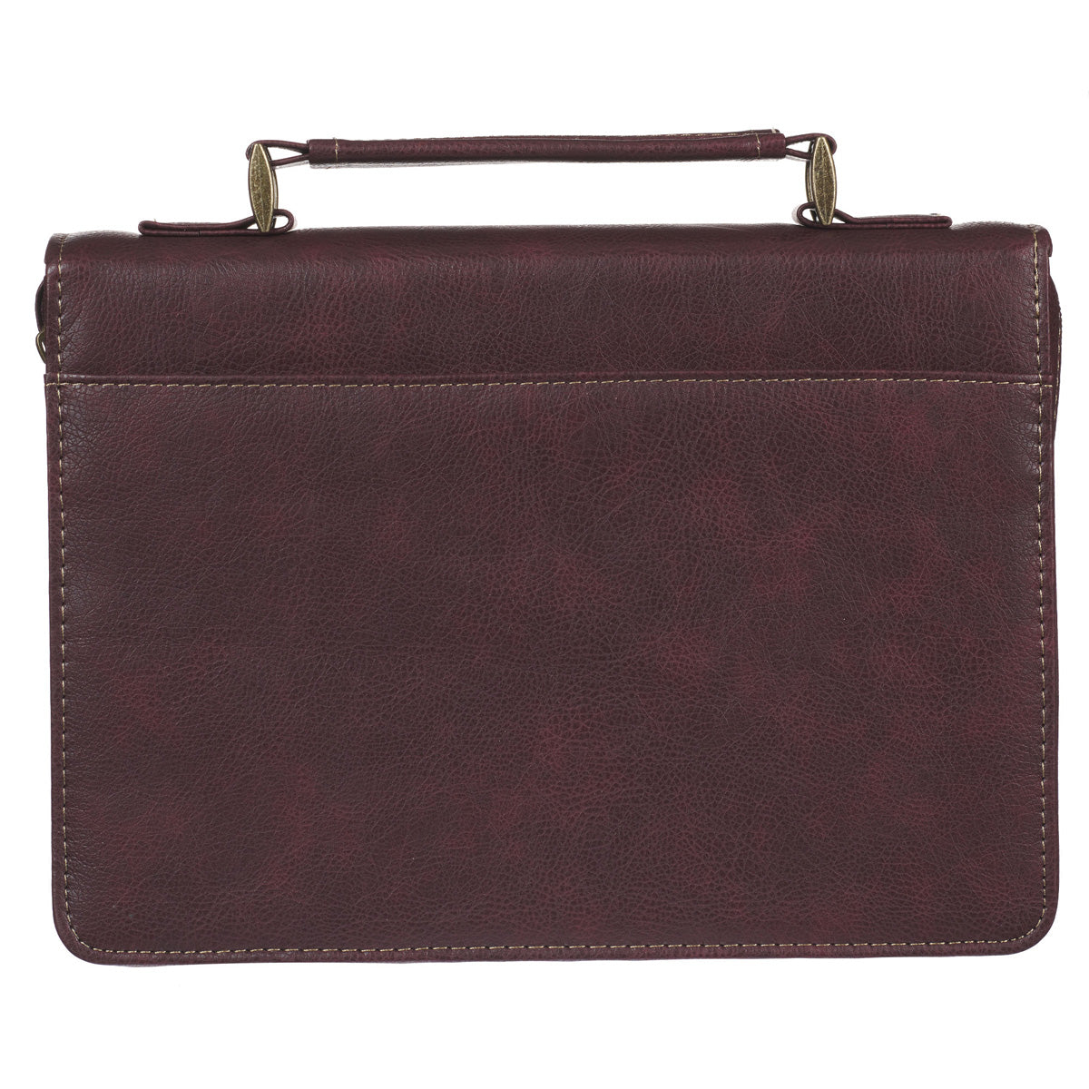 I Know the Plans I Have for You Two-Tone Brown Faux Leather Bible Bag