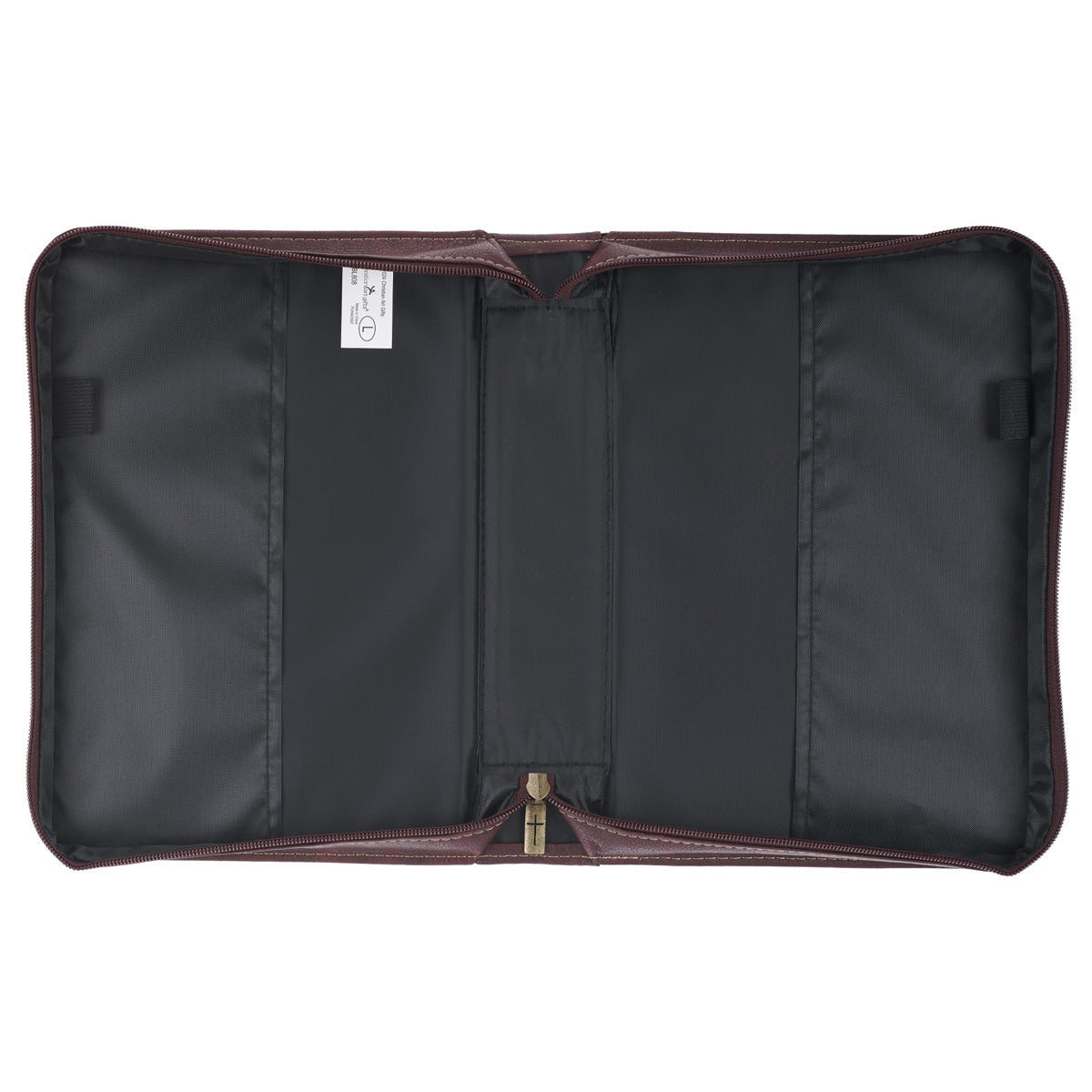 I Know the Plans I Have for You Two-Tone Brown Faux Leather Bible Bag