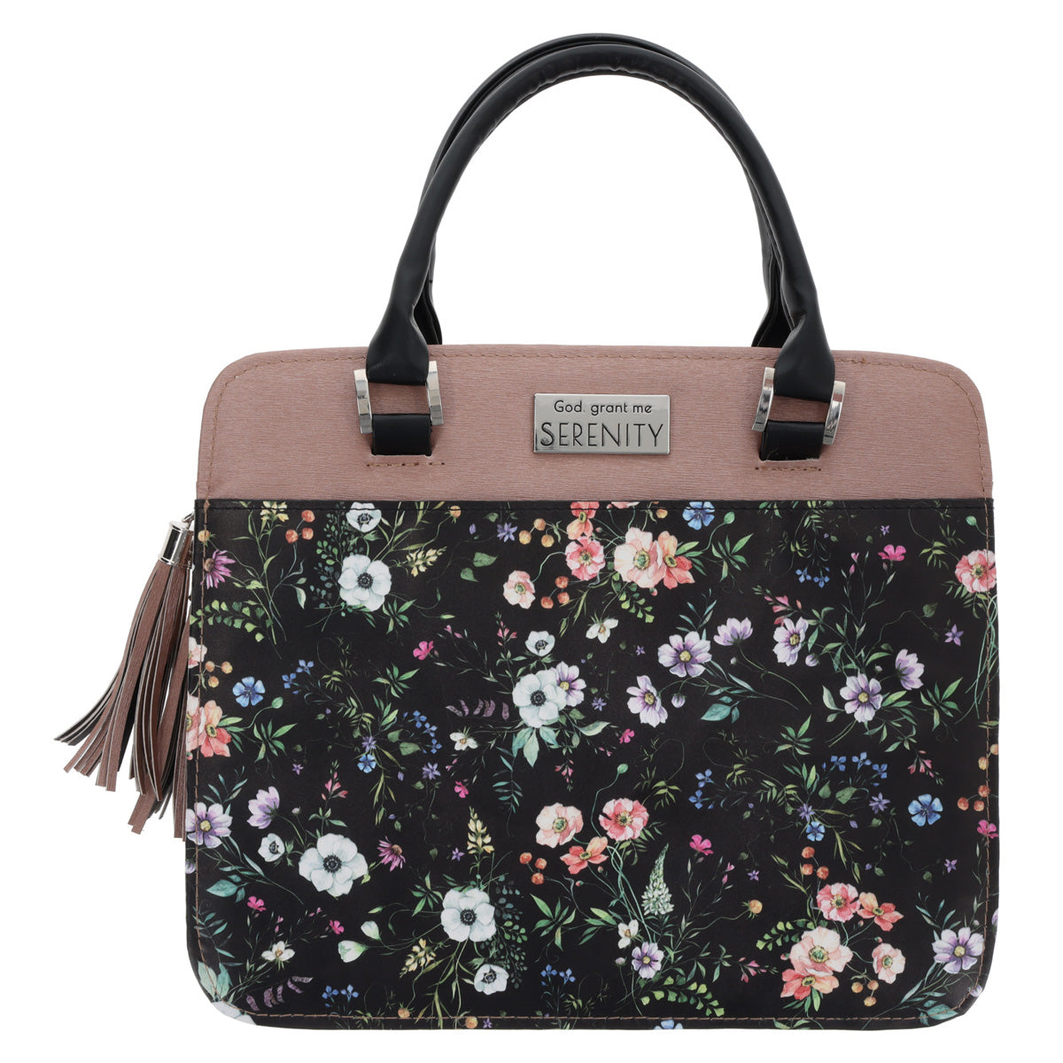Serenity Prayer Faux Leather Bible Bag