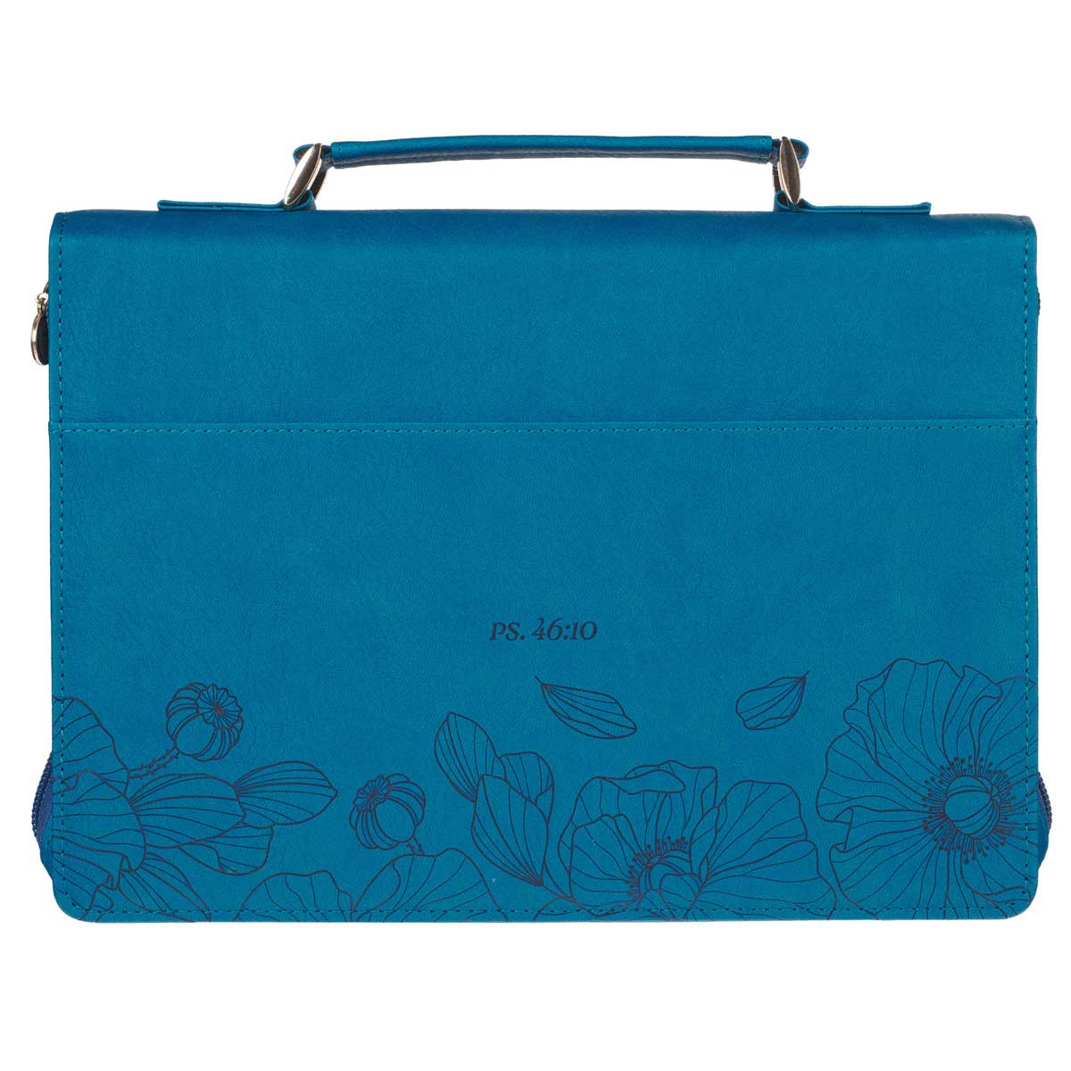 Be Still and Know Floral Faux Leather Bible Bag