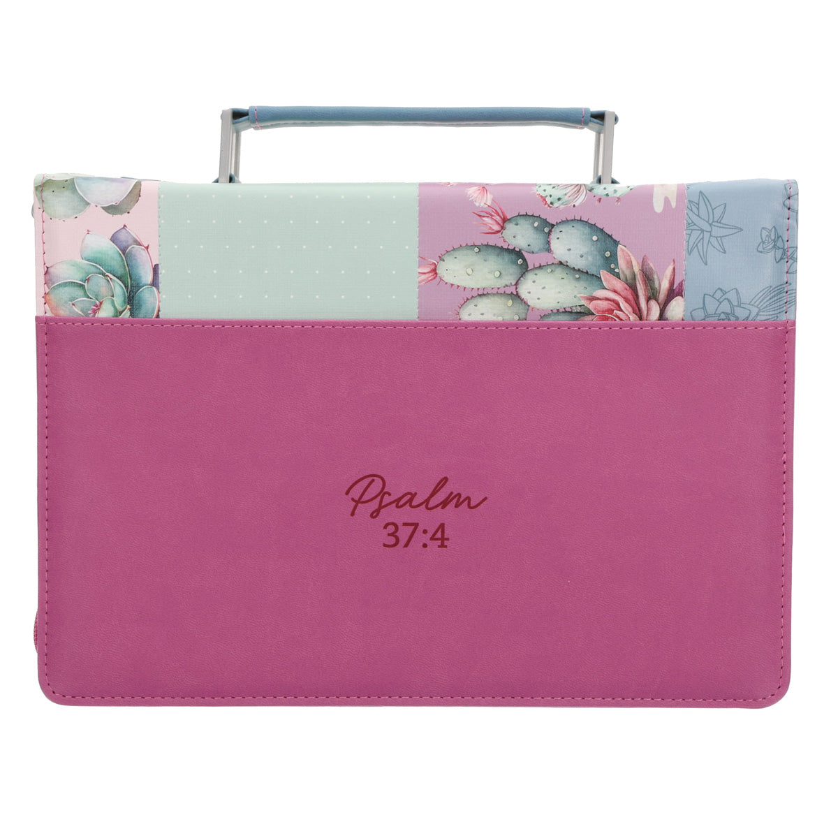 Vind Vreugde in die Here en Hy Sal Jou Gee Wat Jou Hart Begeer Afrikaans Faux Leather Bible Bag