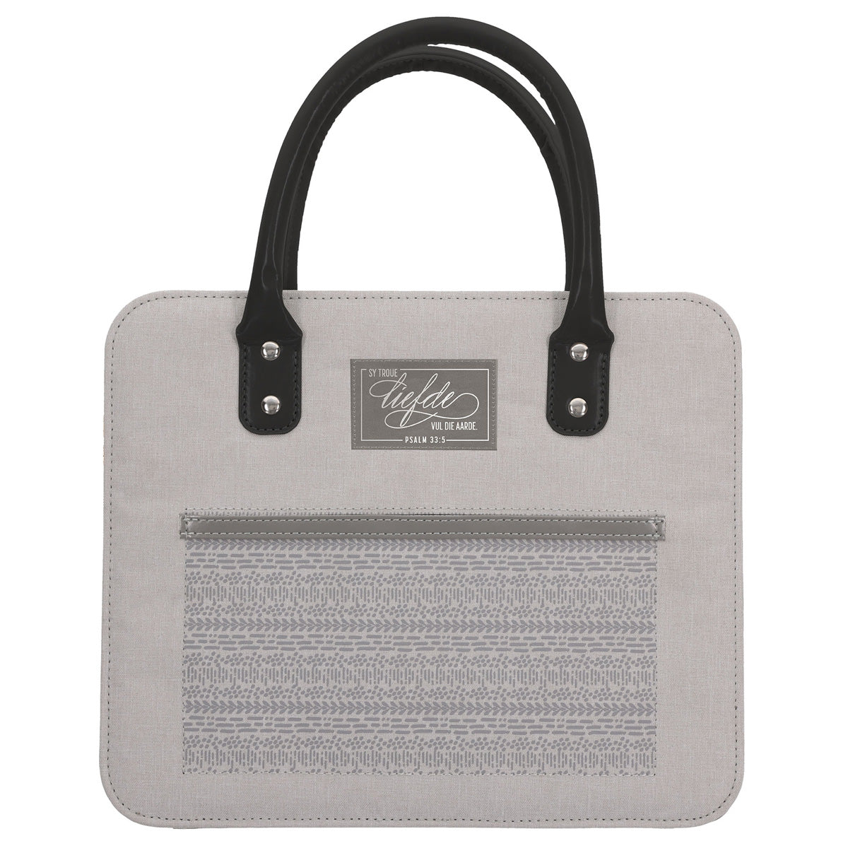 Sy Troue Liefde Vul die Aarde Afrikaans Faux Leather Bible Bag
