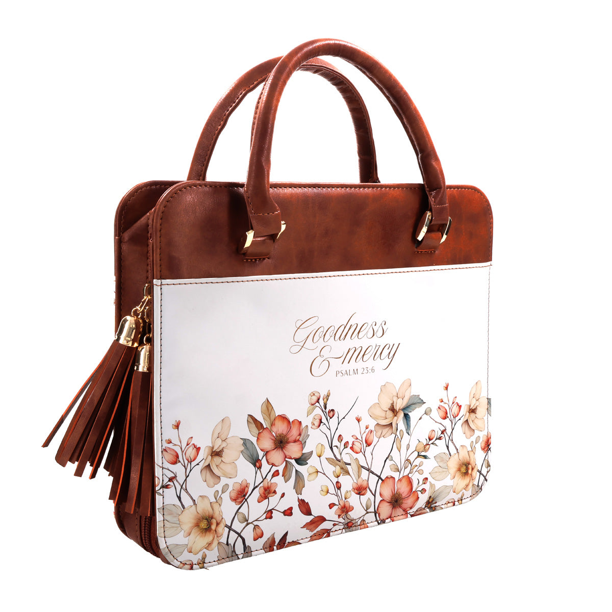 Goodness & Mercy Faux Leather Bible Bag