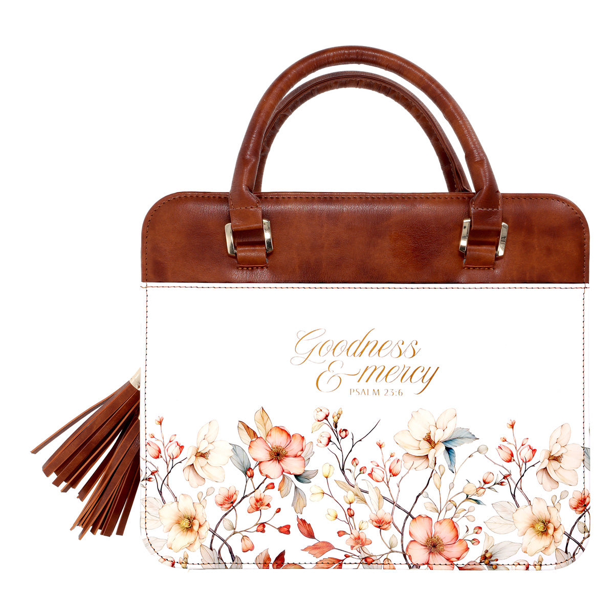Goodness & Mercy Faux Leather Bible Bag