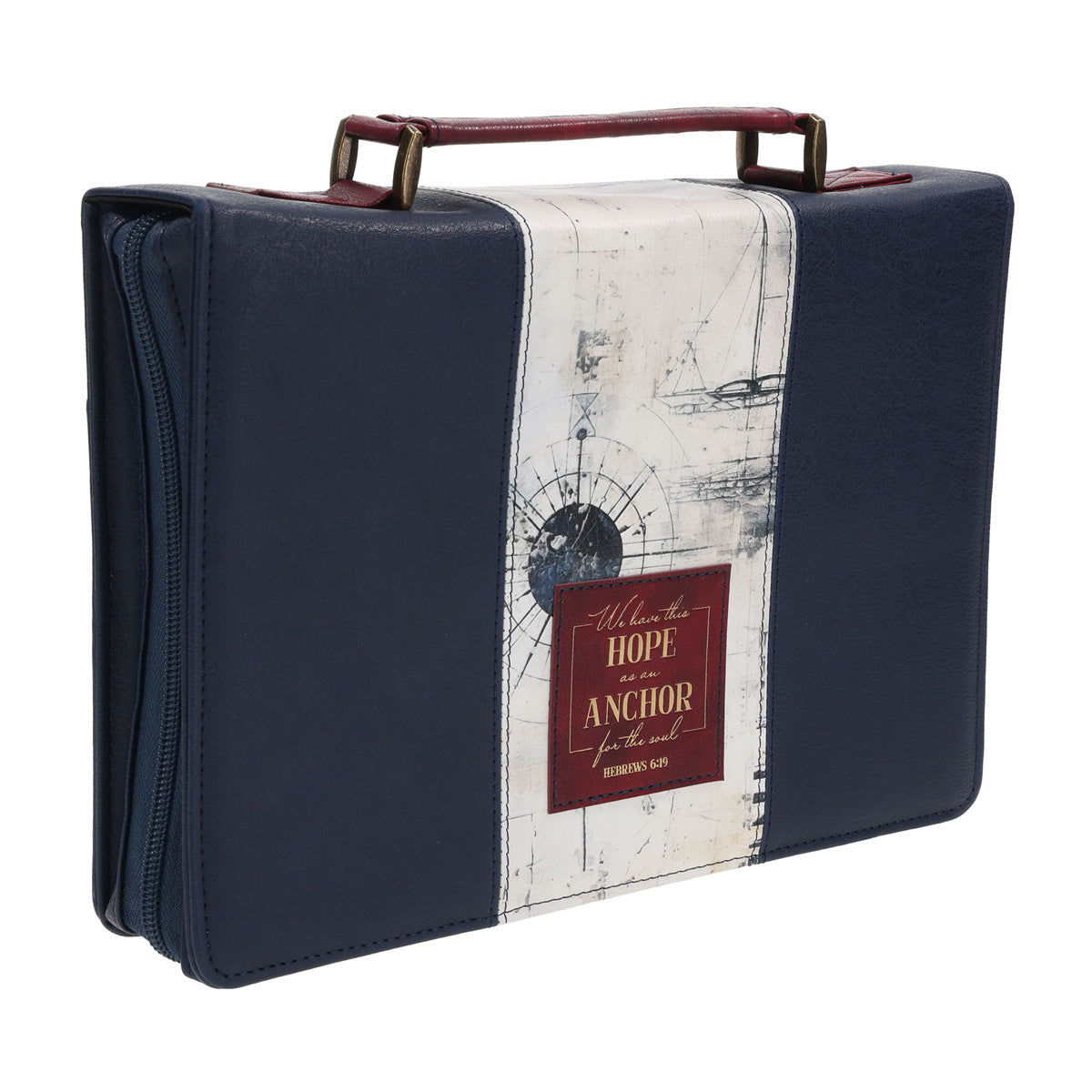 We Have this Hope as an Anchor for the Soul Faux Leather Bible Bag