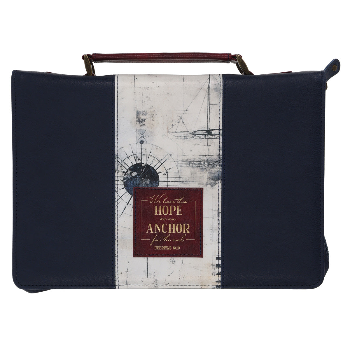 We Have this Hope as an Anchor for the Soul Faux Leather Bible Bag