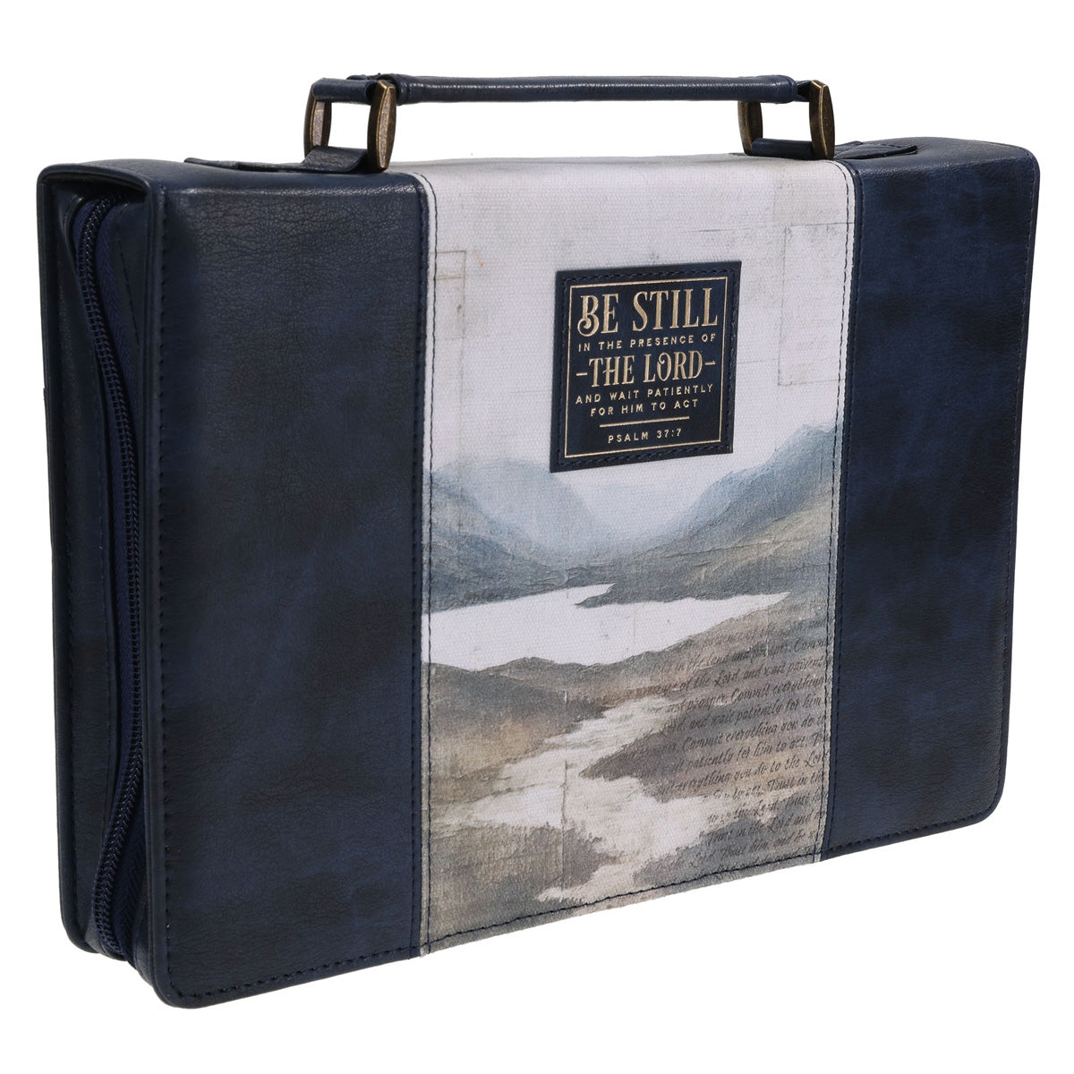 Be Still in the Presence of the Lord Faux Leather Bible Bag