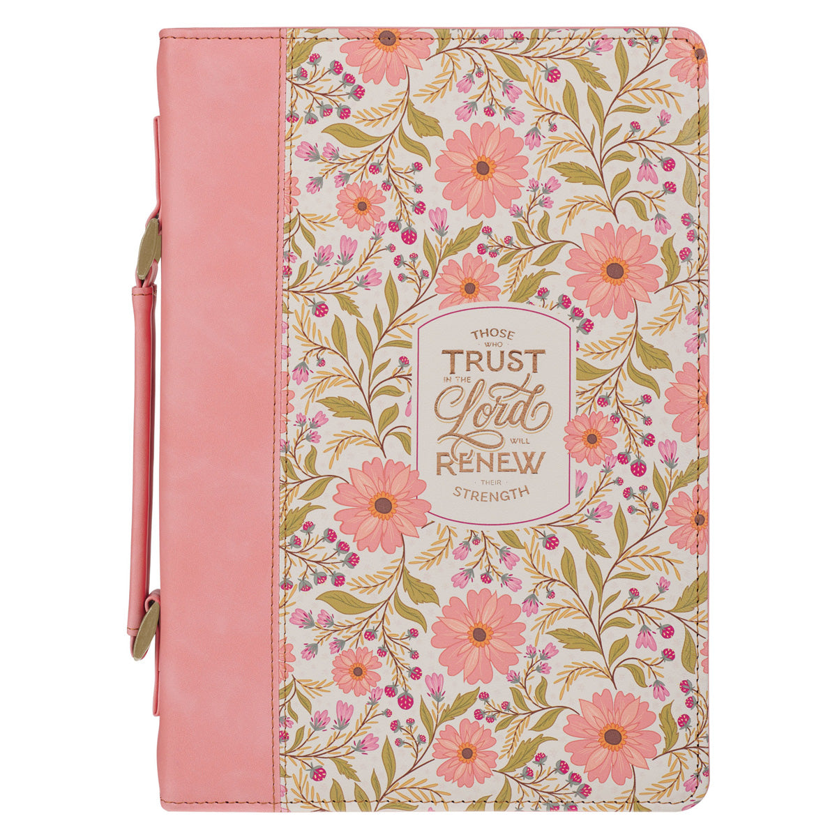 Those Who Trust in the Lord Will Renew Their Strength Faux Leather Bible Bag