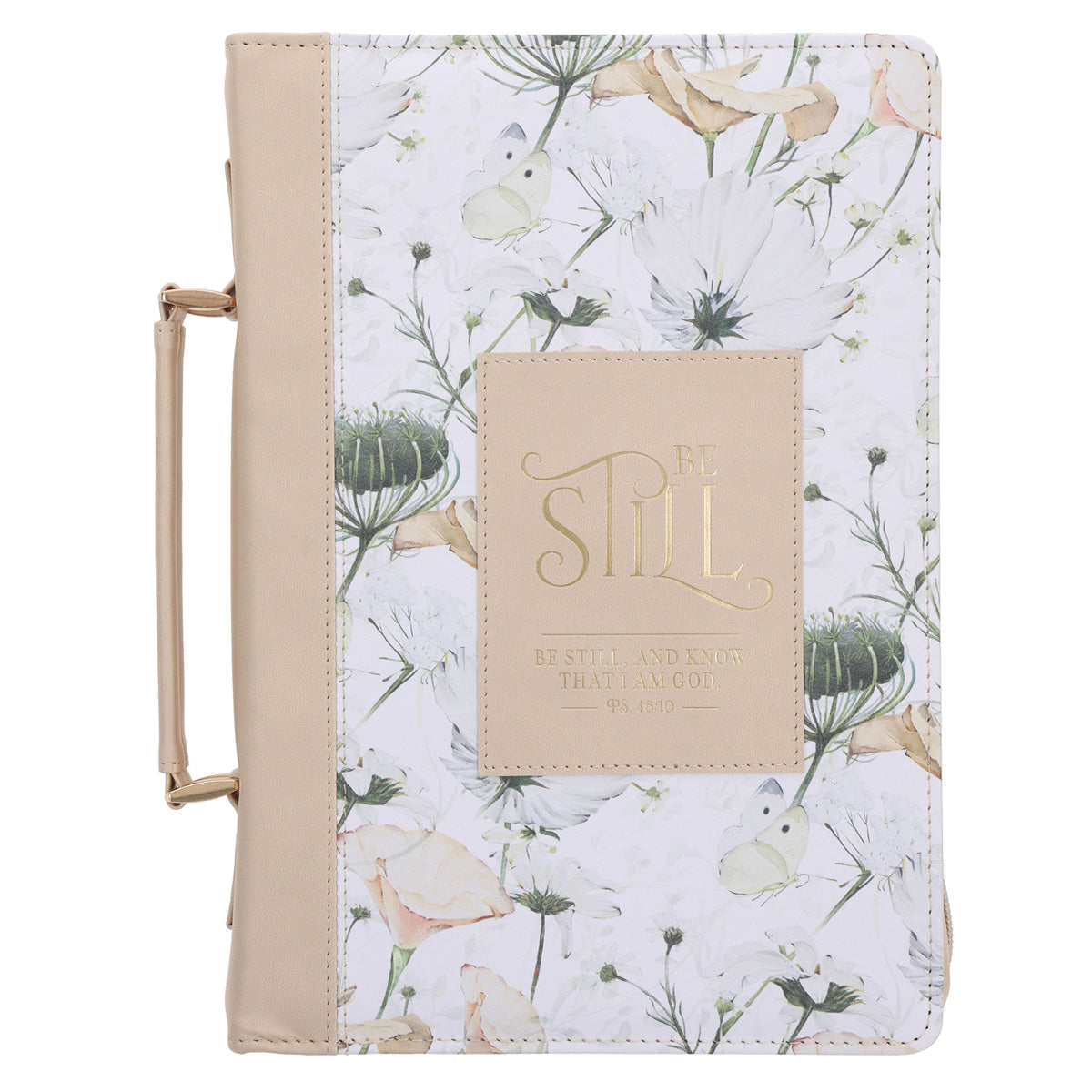 Be Still and Know That I Am God Faux Leather Bible Bag