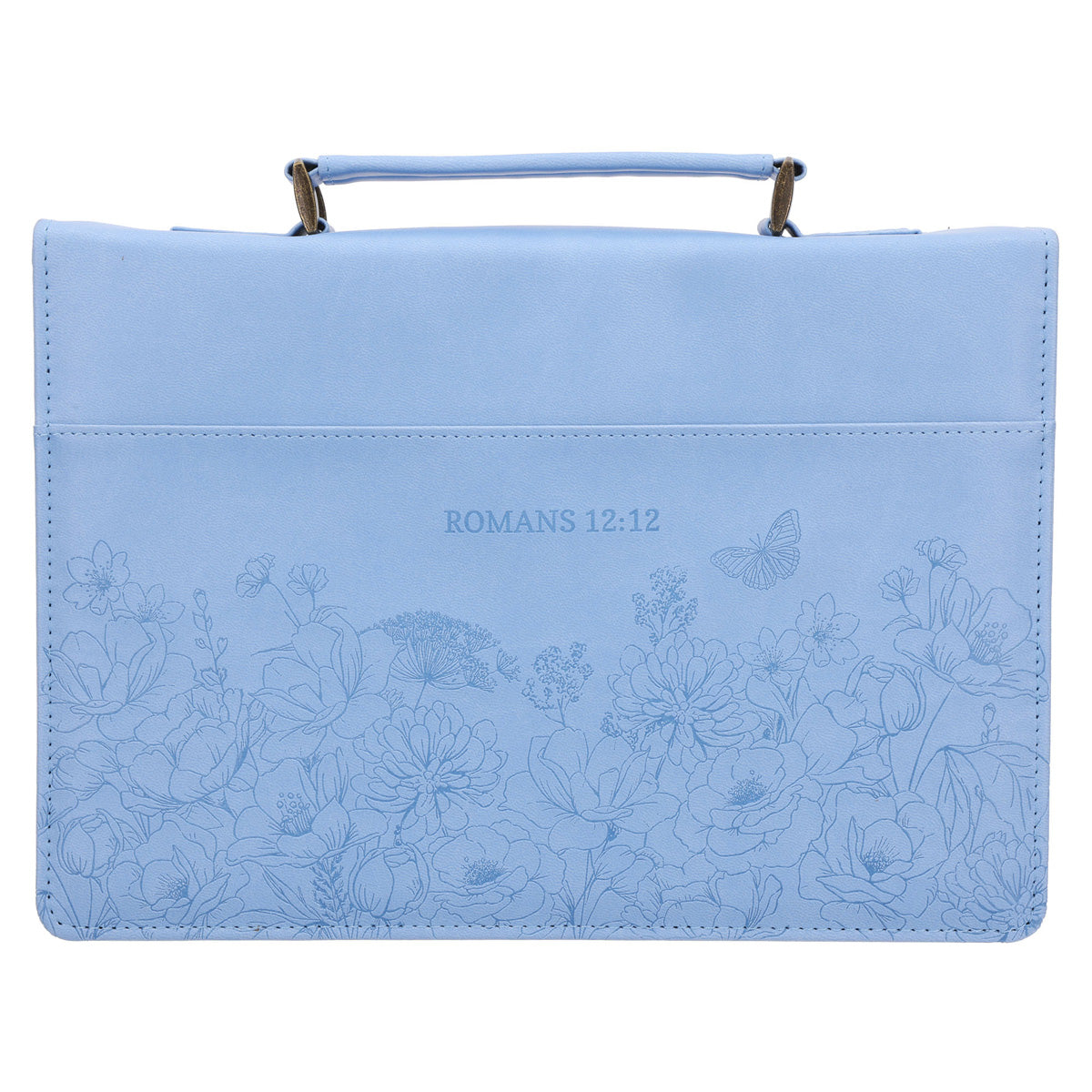 Be Joyful in Hope Faux Leather Bible Bag