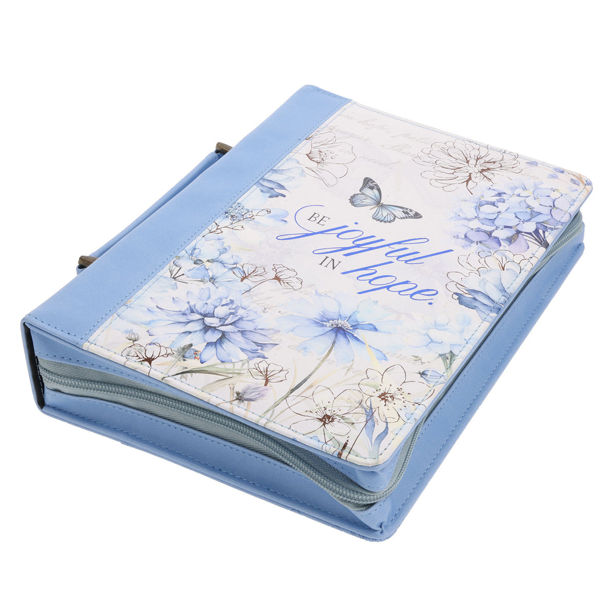 Be Joyful in Hope Faux Leather Bible Bag