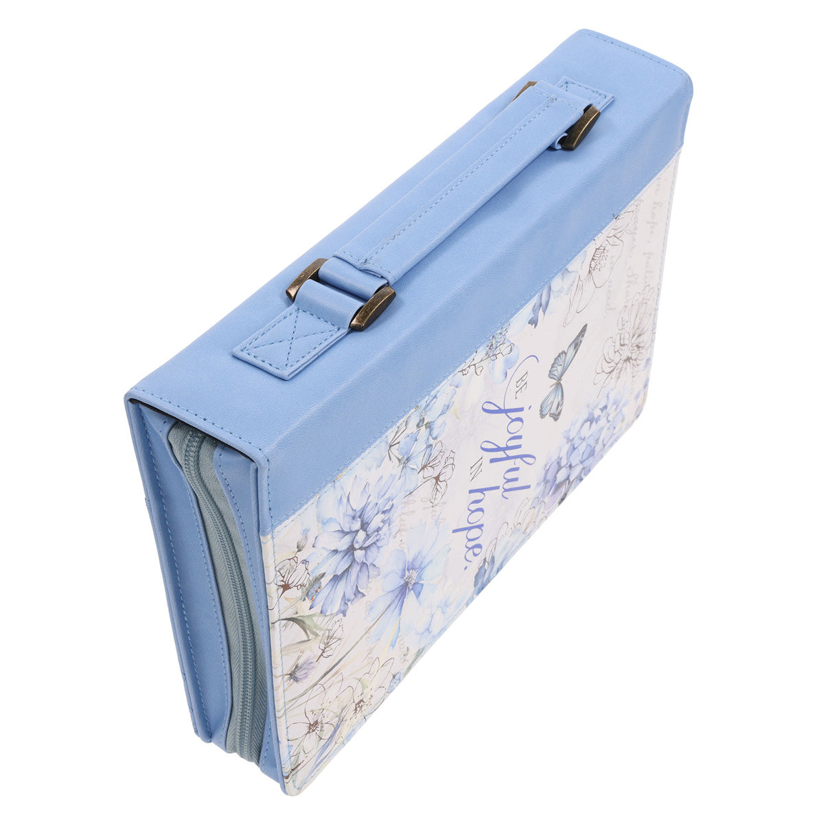 Be Joyful in Hope Faux Leather Bible Bag