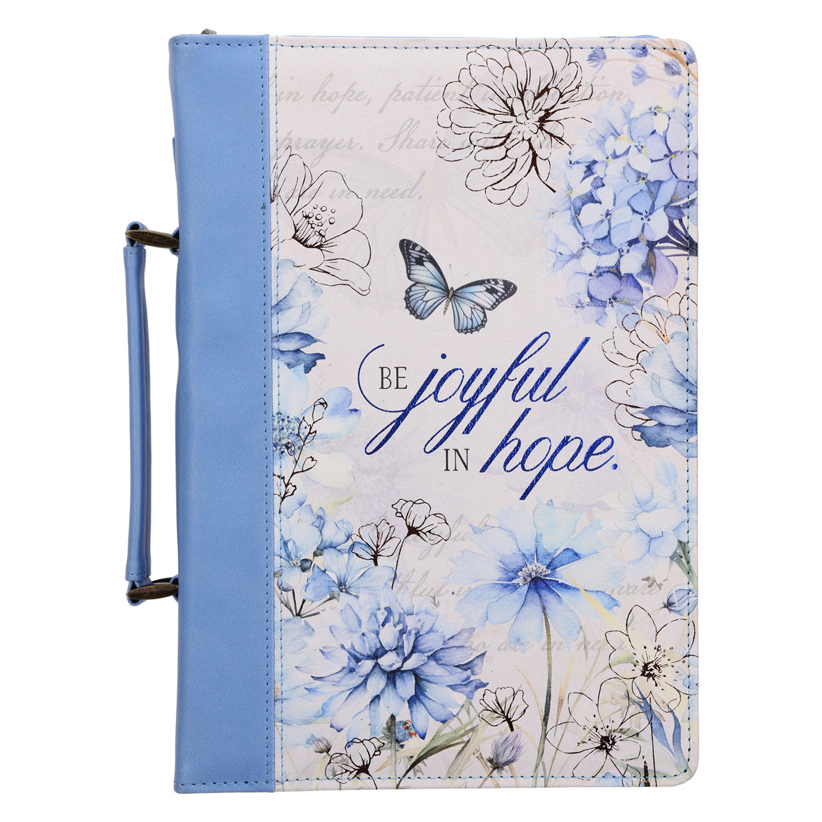 Be Joyful in Hope Faux Leather Bible Bag