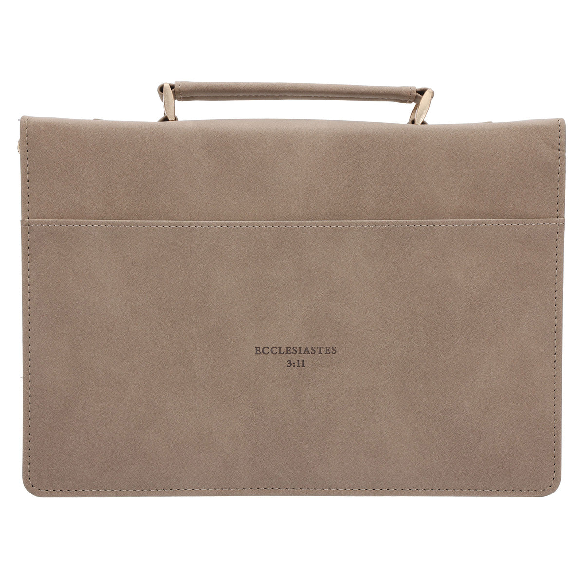 He Has Made Everything Beautiful in Its Time Faux Leather Bible Bag