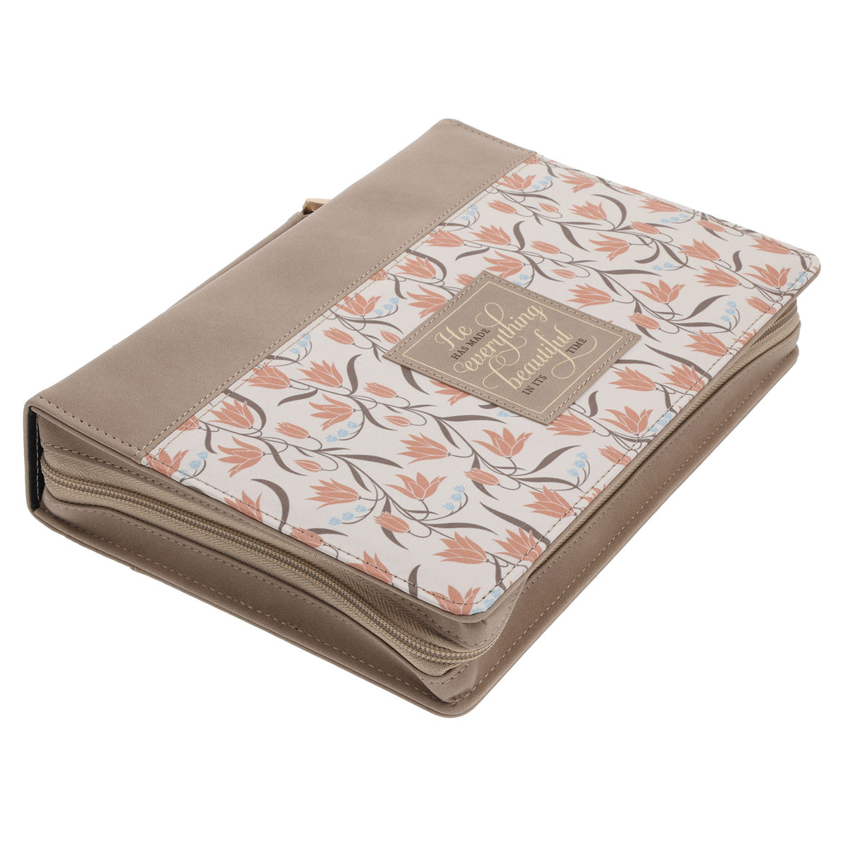 He Has Made Everything Beautiful in Its Time Faux Leather Bible Bag