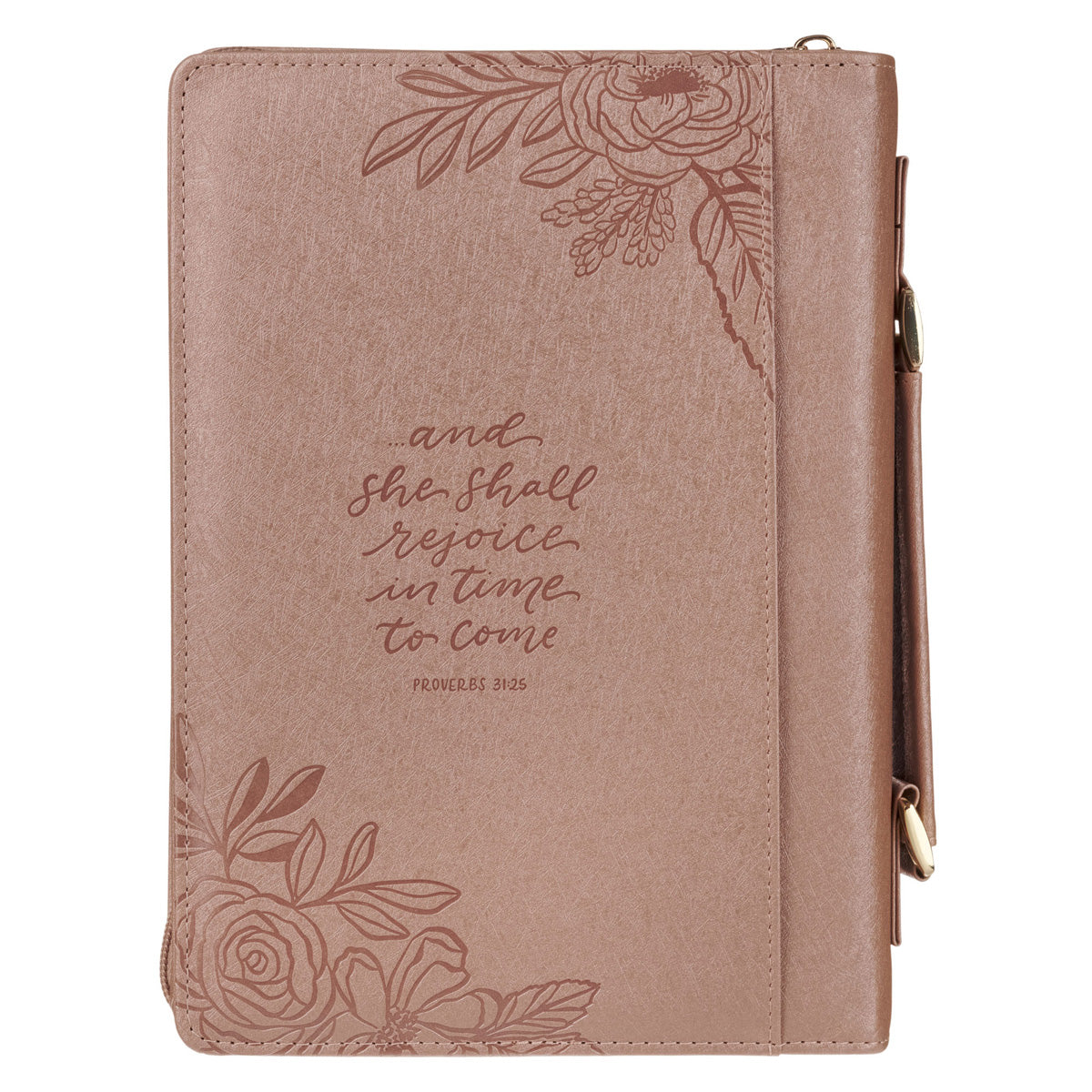Strength and Honour Are Her Clothing Faux Leather Bible Bag